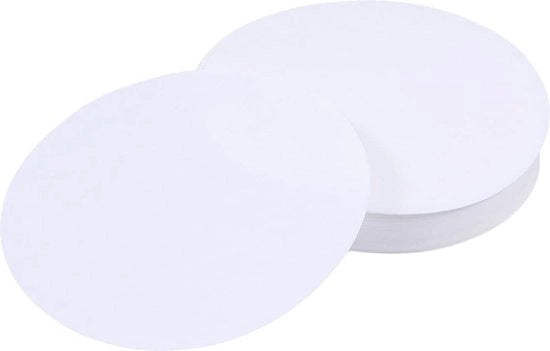 Papier di Filtro a Cellulosa 4 Dozzine - Filtro Asciutto per Laboratorio - Papier Rond di Qualità - Papier di Filtro Chimico - Papier di Filtro per Chimica - Papier di Filtro Ronde