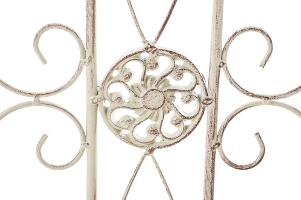 Set di 4 recinzioni da giardino Mangold crema antica