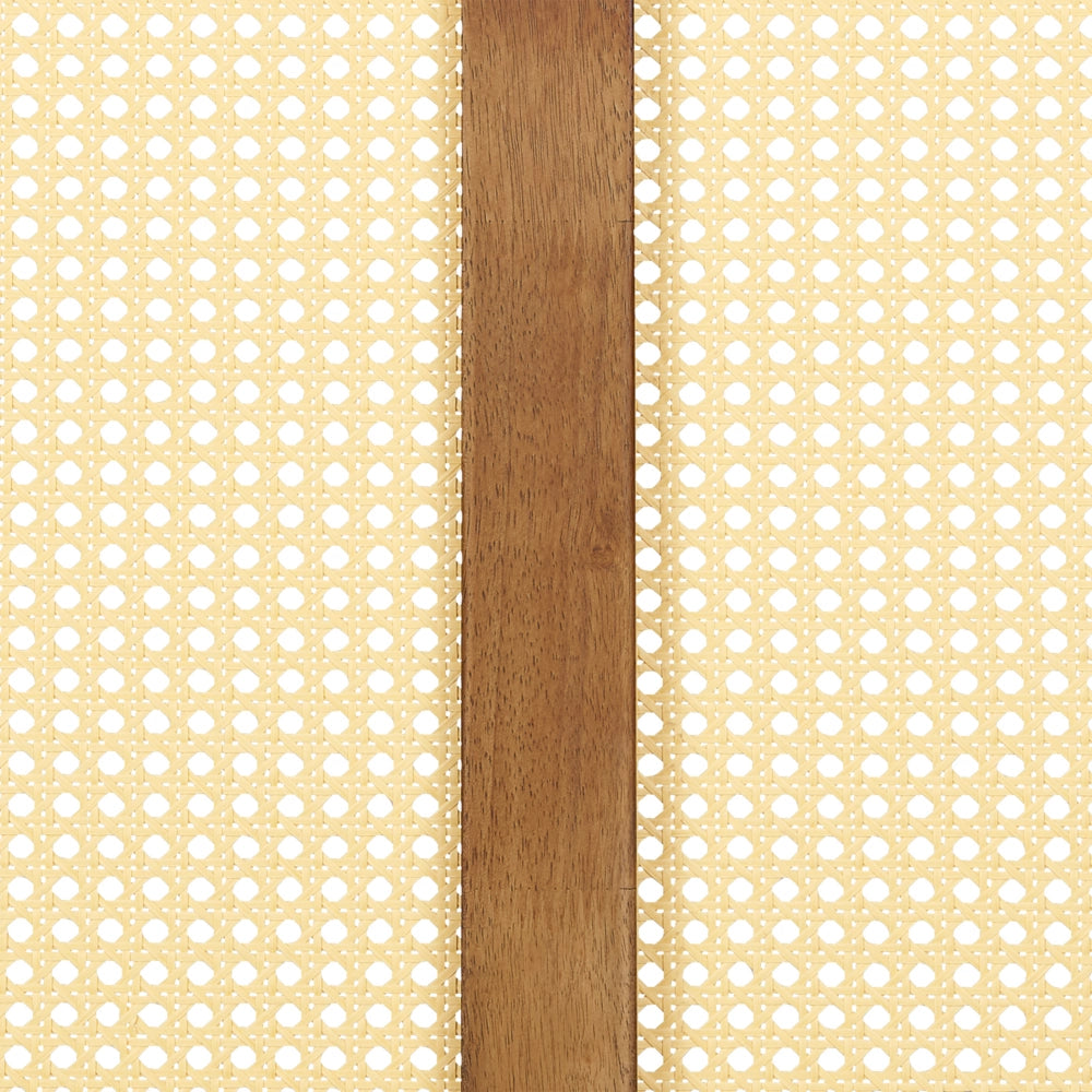 Letto in legno di gomma chiaro UE matrimoniale 140 x200 cm con testiera a doghe Stile rustico minimalista