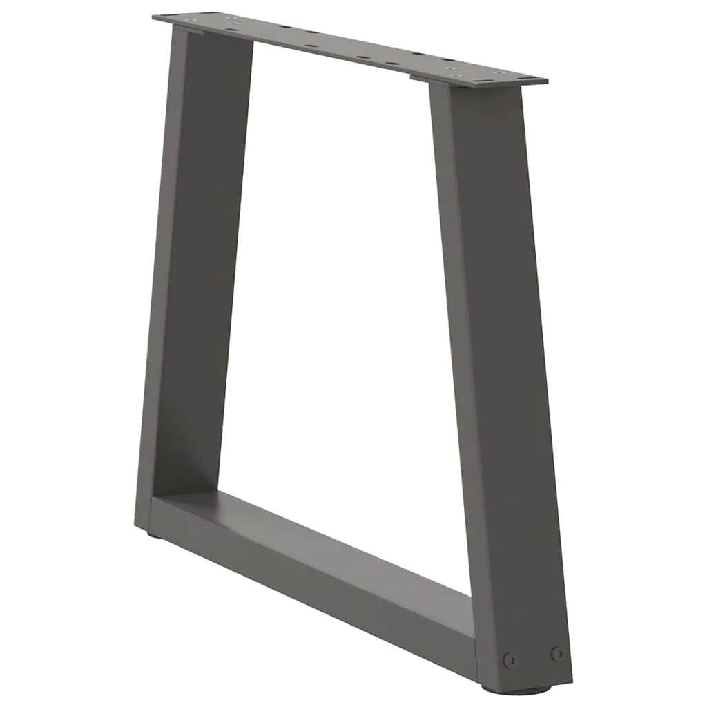 Set di 2 gambe moderne regolabili in acciaio per tavolino da caffè 60 x 42-43,3 cm acciaio antracite 02_0056849