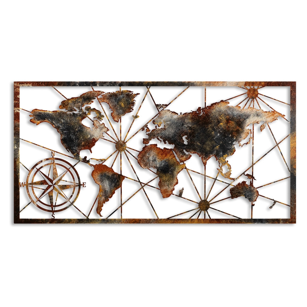 Mosafaha, Quadro Materiale Struttura in Metallo, 120x60h cm Multicolore