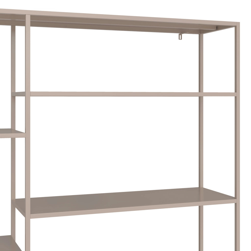 Libreria in metallo 189cm taupe ELISABETH