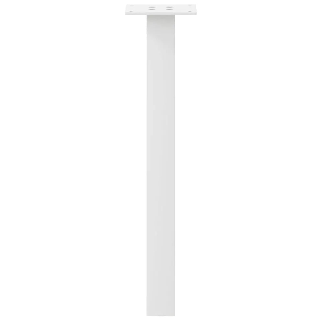Gambe per tavolino da caff¨¨ 4 pz-Set di 4 Gamba per Tavolo Bianche 42 cm Acciaio 717442