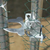 Pollaio per Galline da Esterno in Metallo con Copertura in Tessuto Oxford, 600x303.5x195 cm, Argento