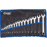 SERIE KIT SET CHIAVI COMBINATE STELLA E FISSA INGLESI 17pz 6-24mm CONDOR 35/17T