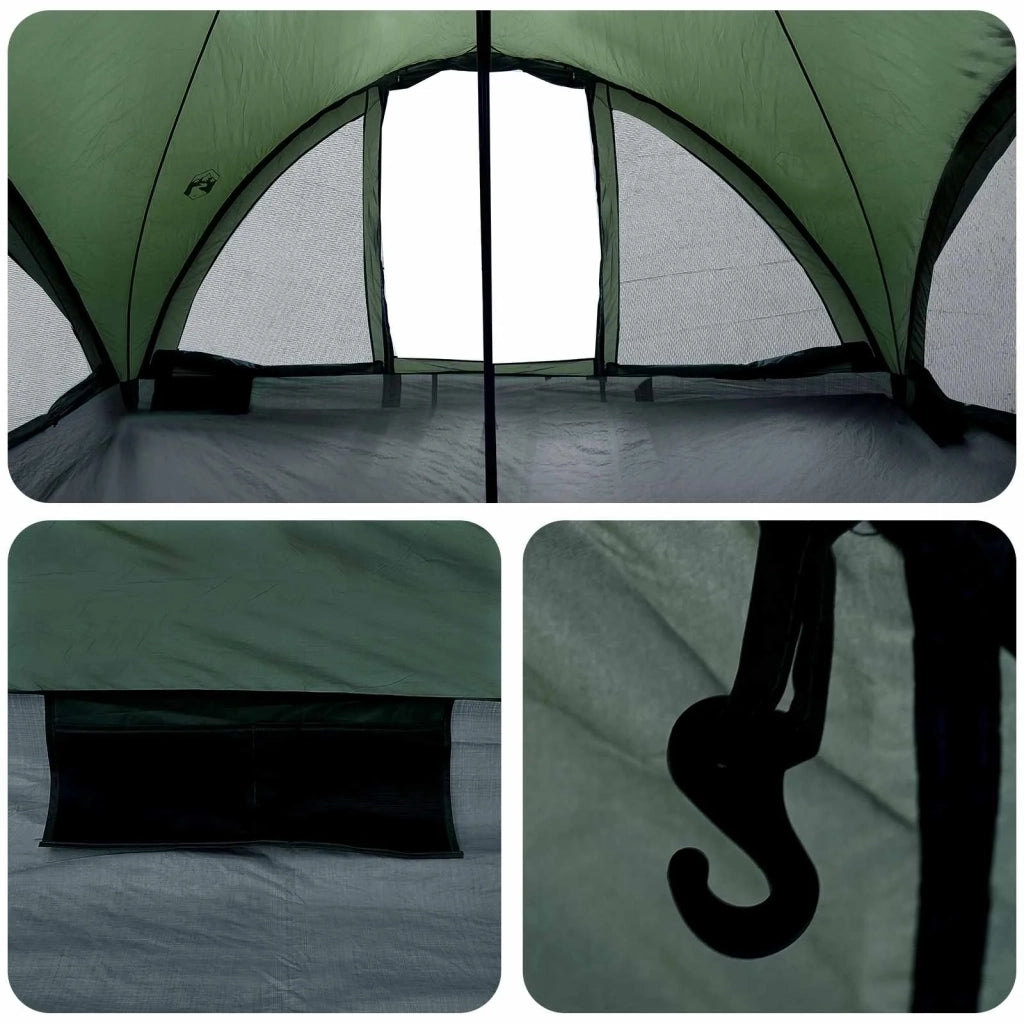 Tenda Tipi Verde militare 18 Persone Poliestere e Acciaio 42028622