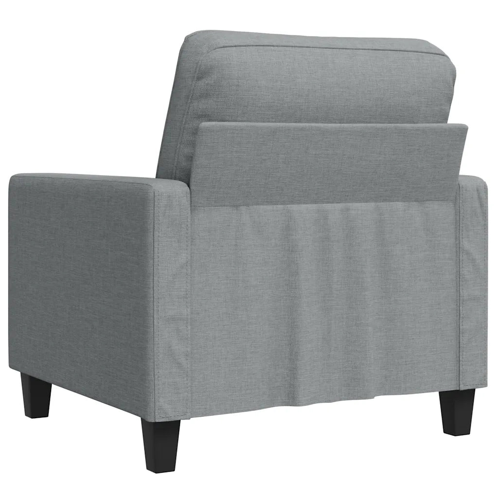Poltrona Grigio Chiaro 60 cm in Tessuto 359147