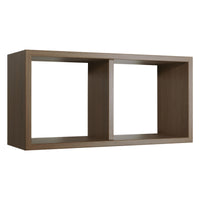 Mensola da Muro In Legno Di Design Modello MORGANA MAXI, Misure 70x35 p23.7 cm. Finitura ROV. TABACCO - MADE IN ITALY