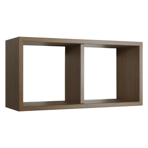Mensola da Muro In Legno Di Design Modello MORGANA MAXI, Misure 70x35 p23.7 cm. Finitura ROV. TABACCO - MADE IN ITALY