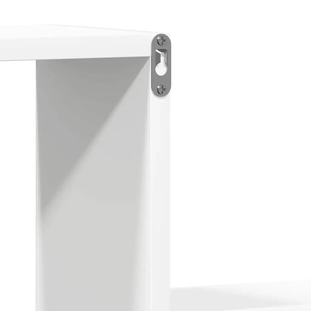 Mensole a Muro 2 pz Bianche 100x15x20 cm in Legno Multistrato 807268