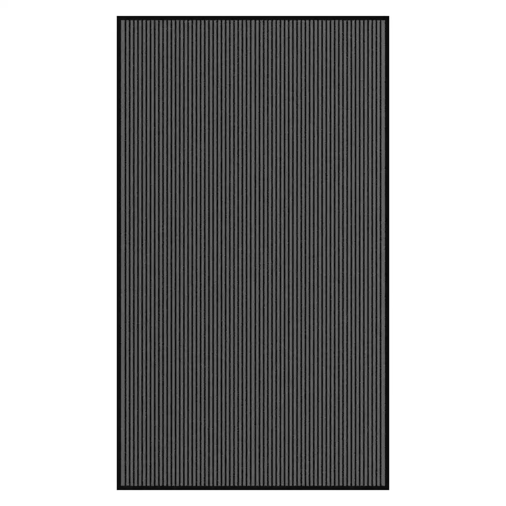 Zerbino a Strisce Nere e Grigie 115x200 cm