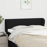Testiera ad Orecchio-Testata con Orecchie Nera 147x23x78/88 cm in Tessuto 688881