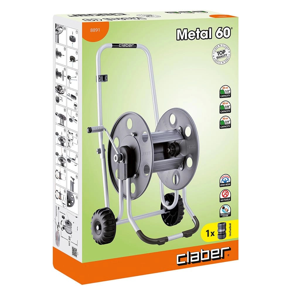Carrello Avvolgitubo Metal 60 Art. 8891 Claber