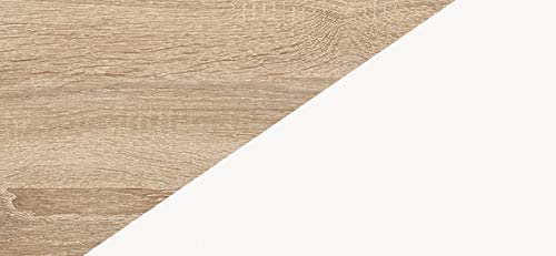 MOBILE LETTO SOPPALCO SCALETTA BAMBINI VERANA L cm h190x120x236 ROVERE BIANCO