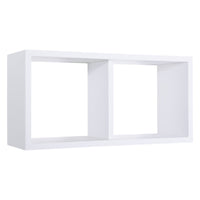 Mensola da Muro In Legno Di Design Modello MORGANA MAXI, Misure 70x35 p23.7 cm. Finitura BIANCO - MADE IN ITALY
