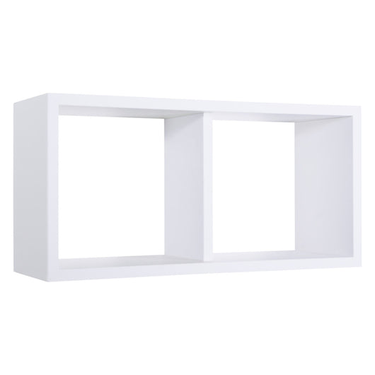 Mensola da Muro In Legno Di Design Modello MORGANA MAXI, Misure 70x35 p23.7 cm. Finitura BIANCO - MADE IN ITALY