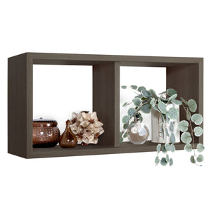 Mensola da Muro In Legno Di Design Modello MORGANA MAXI, Misure 70x35 p23.7 cm. Finitura NOCE - MADE IN ITALY