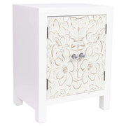 Tavolino in legno con 2 porte 42x32x55