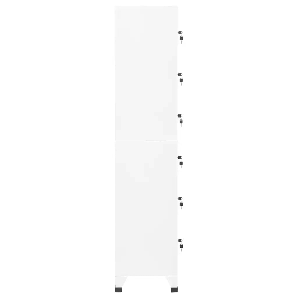 Armoire à casiers Blanc 38x40x180 cm Acier