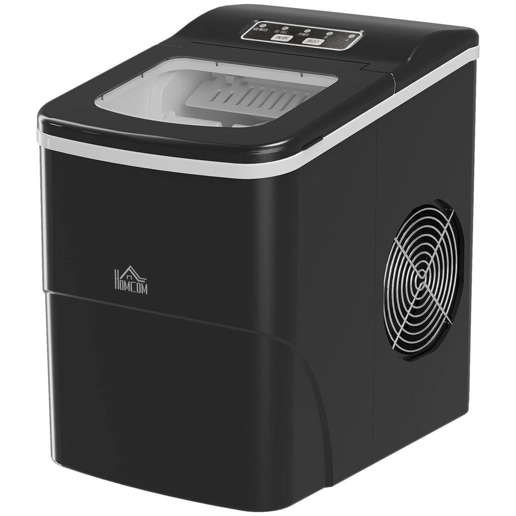 Macchina del Ghiaccio Portatile Autopulente ¨C Zephmum ¨C 12kg/24h Nero PP