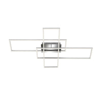 Applique Moderna Frame Metallo Cromo Led Integrato 50W 3000K