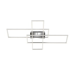 Applique Moderna Frame Metallo Cromo Led Integrato 50W 3000K