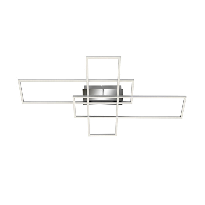 Applique Moderna Frame Metallo Cromo Led Integrato 50W 3000K