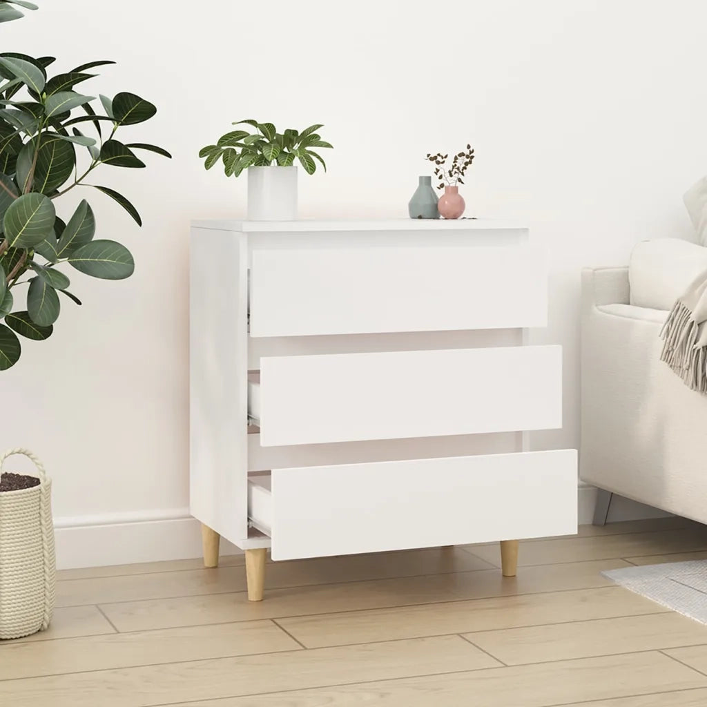 Credenza | Madia | Buffet da pranzo | Armadio da pranzo Bianca 60x35x70 cm in Legno Multistrato