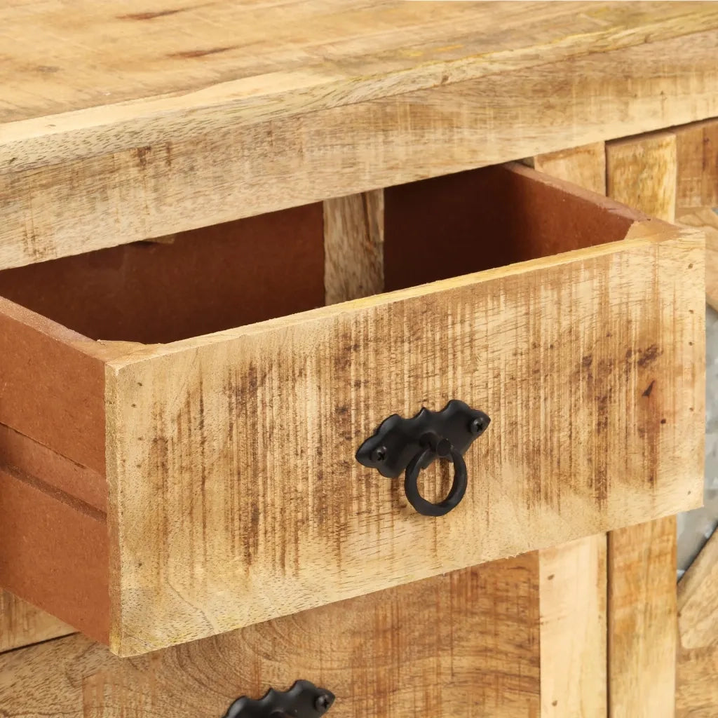 Credenza 110x30x74 cm in Legno di Mango Grezzo cod mxl 62028