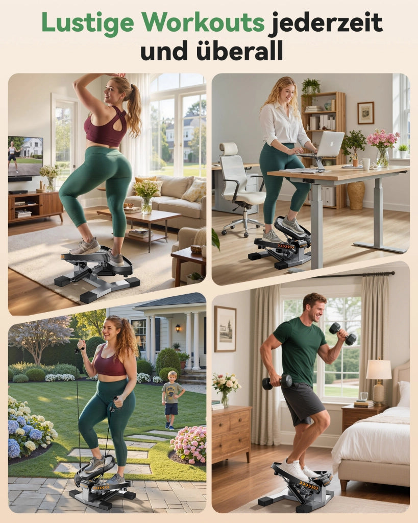 Stepper per Scale Fitness per Casa ¨C zephmum ¨C Attrezzo Allenamento Braccia Gambe Glutei