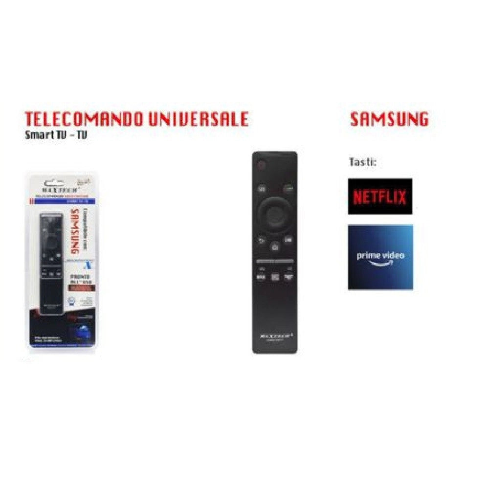 Trade Shop - Telecomando Universale Compatibile Samsung Smart Tv Serietv Prime Video Com-t017 -