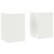 Supporto per piante | Sostegno per piante 2 pz Bianco 24 x 24 x 35 cm Acciaio