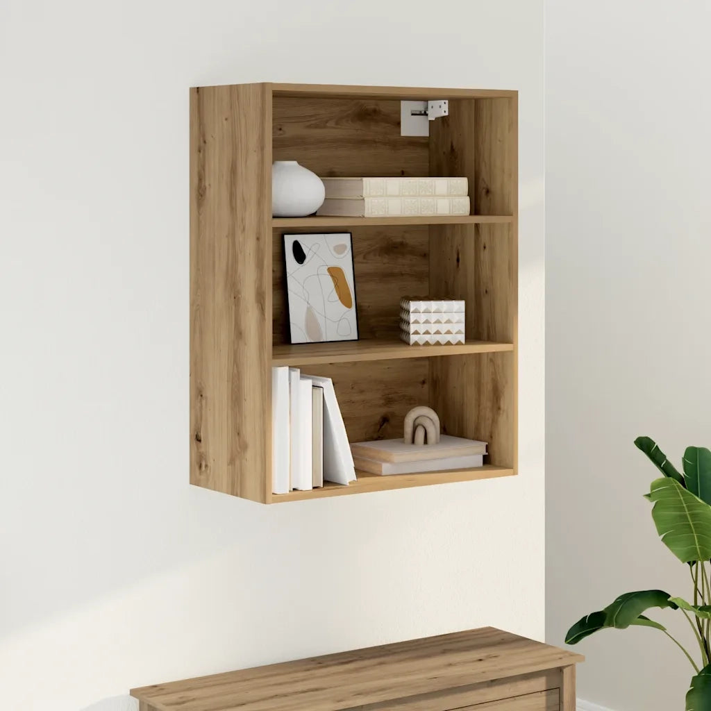 vidaXL Armadietto Pensile Rovere Artigianale 69,5x32,5x90 cm