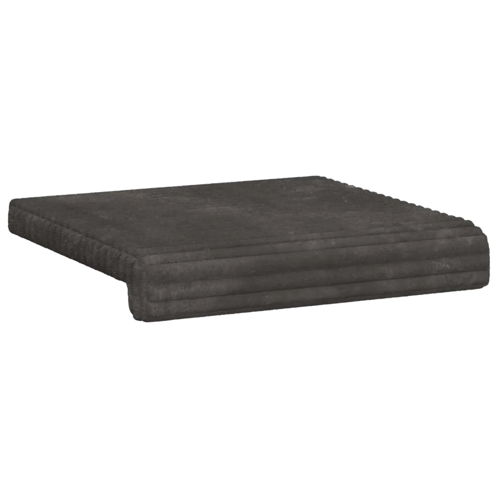 Cuscino per panchina 2 pcs Corduroy Morbido Grigio Scuro 42043066