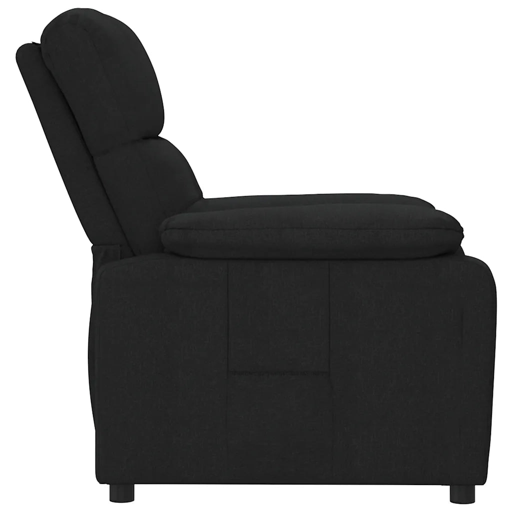 Poltrona Reclinabile Nera in Tessuto cod mxl 11695