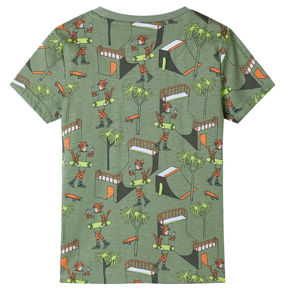 Pigiama Bambino Maniche Corte Cachi Chiaro 116 CFW7425994