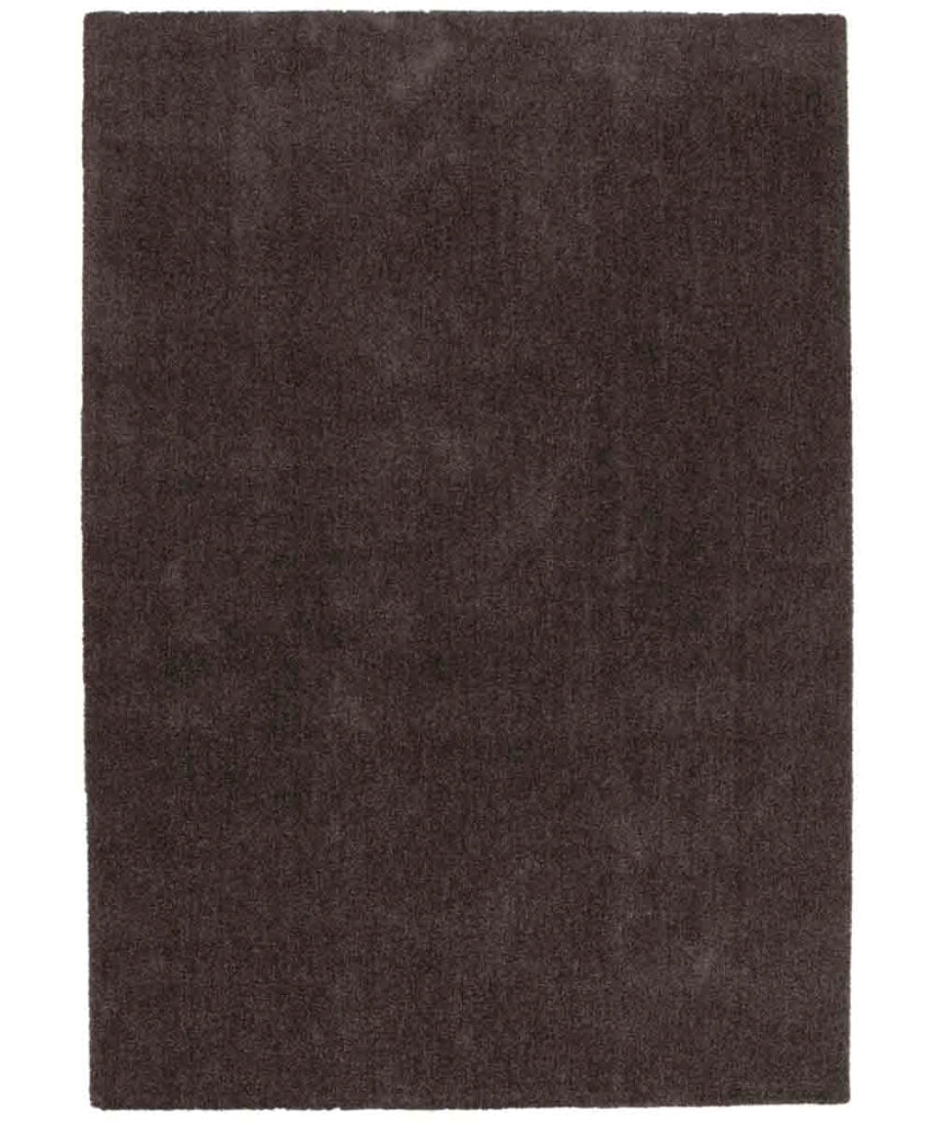 Tappeto FEEL MARRONE cm.160x230 tinta unita moderno, pelo morbido resistente e lavabile in lavatrice