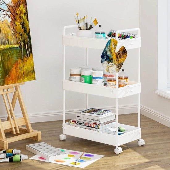Carrello con Ruote / Organizzatore con Ruote per Cucina, Trucco, Bagno, Ufficio
