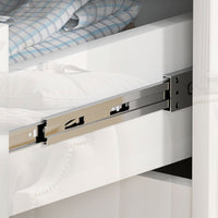 Cassettiera 4 Cassetti Moderna e Minimal 60x40x85 cm Bianco Lucido