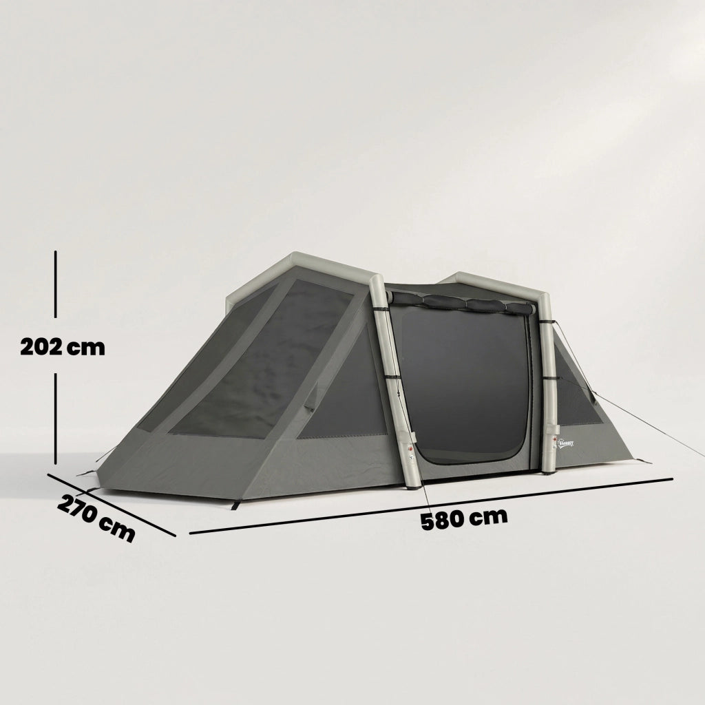 Tenda Gonfiabile da Campeggio ¨C zephmum ¨C Grigio Scuro 580x270x202cm