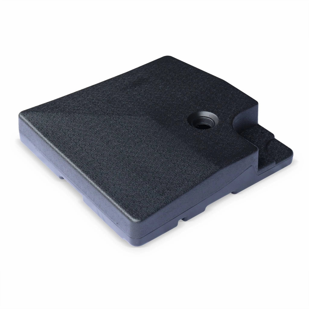 Lastra appesantita per ombrellone 51x51cm (set di 4), nero