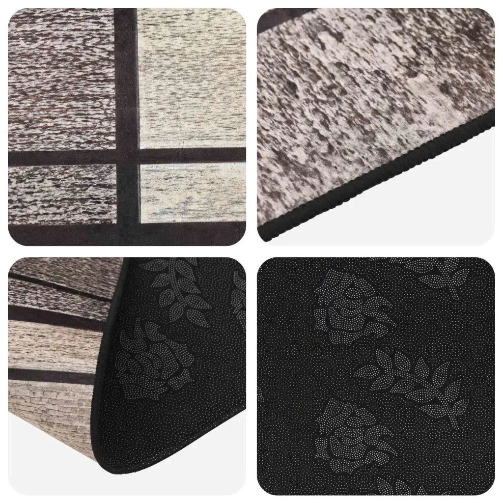 Runner Tappeto LESAKA Marrone 80 x 100 cm Velluto diamante 42045271