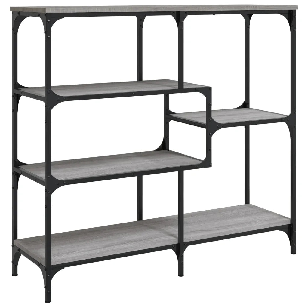 Tavolo Consolle Grigio Sonoma 103x32x95 cm in Legno Multistrato 833953