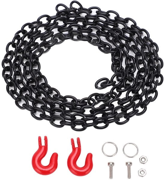 Catenaria in lega di alluminio - 79 cm Lunghezza - Realistica estetica - Adatta per SCX10 - Resistente alla corrosione - Accessorio attraente - Catenaria RC