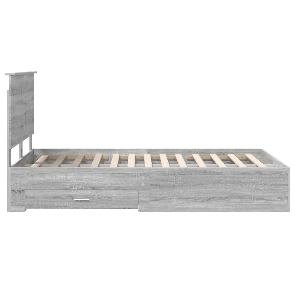 Struttura del letto con testiera Grigio Sonoma 120 x 200 cm 3409681