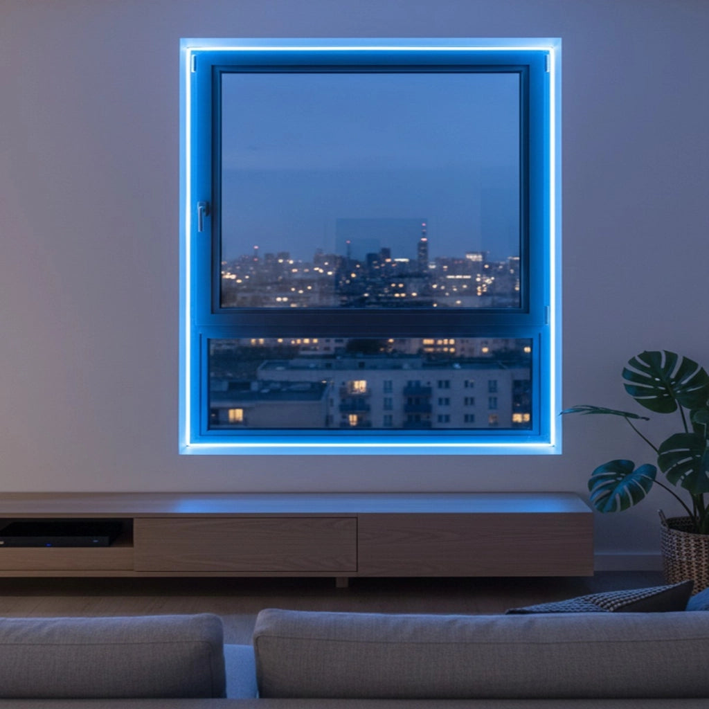 STRISCIA COB 12W/M ADESIVA 5M LUCE BLU 60W TAGLIABILE FLESSIBILE COB 320 LED 12V