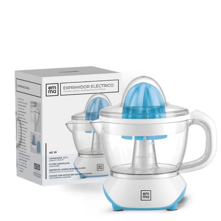 Spremiagrumi Elettrico Colore Blu 40 Watt 0,7 Litri Emma