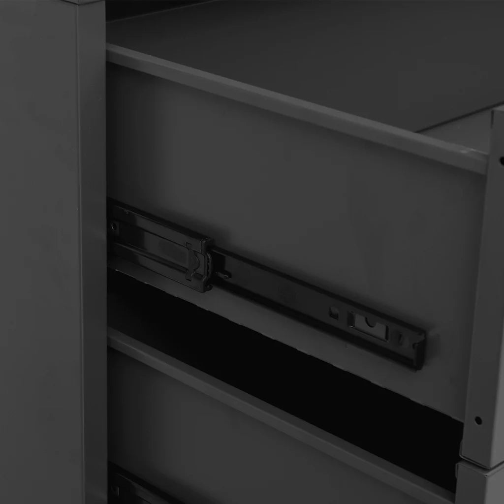 Cassettiera Industriale Antracite 78x40x93 cm in Metallo 339617