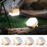 4 pezzi di Lanterna da Campeggio LED Rinnovabile – 300LM – 3 Posizioni – IP53 Impermeabile – per Esterno & Emergenze