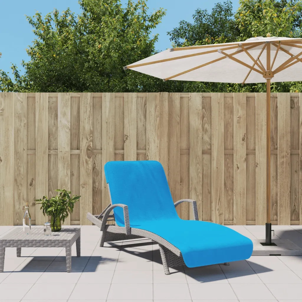 Asciugamani da Spiaggia 2 pz Turchese 75x200 cm Tessuto 400 GSM CFW1614764